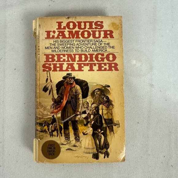 Louis LAmour Bendigo Shafter Historical Frontier Paperback Bantam Edition 1979 - Picture 1 of 3